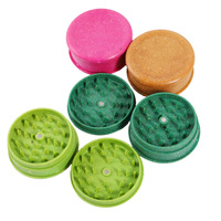 Broyeur à tabac biodégradable personnalisé avec logo de grossiste, 60 mm, 2 couches, broyeur à herbes biodégradable, accessoires pour fumer