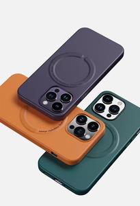 Funda de cuero completa de cuero de diseño protector duradero Premium para iPhone 16 Pro Max Funda de teléfono de lujo ajustada con magnético - Product Image 4