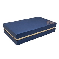 Boîtes cadeaux rigides avec couvercle amovible en papier de luxe de marque personnalisée avec cou boîte d'emballage de produit cosmétique avec doublure en satin