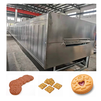 KEYFOOD Nouvelle Ligne de Production Automatique de Biscuits Électrique, Machine à Fabriquer des Biscuits avec Mélangeur de Pâte et Machine d'Emballage, Capacité Élevée