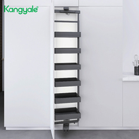 Organisateur de cuisine, panier coulissant pour armoire de cuisine, rangement large, unité de garde-manger haute, étagère de rangement rotative multifonctionnelle
