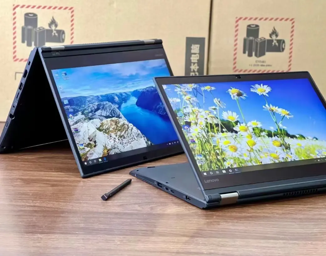 Laptop 2 em 1 com tela sensível ao toque muito fina para Lenovo Thinkpad Yoga 370 Core I7 I5 7th Gen notebook usado para negócios de 13,3 polegadas