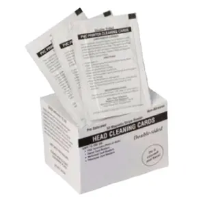 Kit de cartão de limpeza padrão zebra cr80, compatível com 104531-001