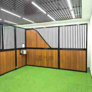 Porte avant de box équestre préfabriquée de 12 pieds, en acier thermolaqué, classique et luxueuse, pour écurie de <span class=keywords><strong>chevaux</strong></span> - Les <span class=keywords><strong>Chevaux</strong></span> - Product Image 5