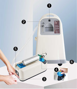 Oksijen Homefill sistemi oksijen kaynağı cihazı taşınabilir alüminyum oksijen gaz tankı PED 1L-50L alüminyum CO2 silindir - Product Image 1