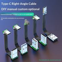 Câble USB Type-C 2.0 plat en silicone, double connecteur coudé, conducteur en cuivre, pour téléphones portables, ordinateurs et tablettes – Nouveauté 2026, Vente Flash
