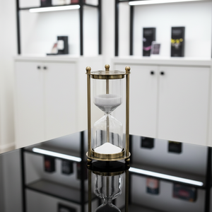 Aleo Art Deco, minuteur en acier inoxydable fait main, portable, écologique, durable, longue durée, 5 minutes, NOUVELLES ARRIVÉES, Anniversaire - Product Image 3