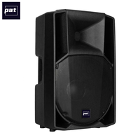 Enceinte active PA 15 pouces 650W, portable, en plastique, avec Bluetooth, système audio DJ, haut-parleur XLR pour événements en extérieur