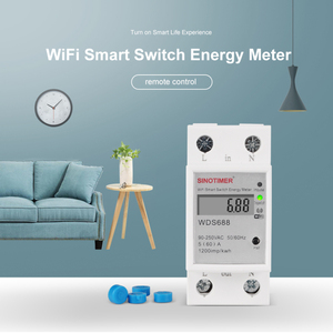 Nuevo componente electrónico Consumo <span class=keywords><strong>el</strong></span>éctrico digital KWh Carril Din Medidor inteligente Medidor de potencia WiFi Watt Interruptor remoto Control <span class=keywords><strong>Monit</strong></span> - Product Image 3