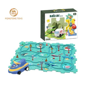 Hot Sale Reasonable Price Children Toy DIY Assemble Rail Cars Battery Operate Puzzle Track