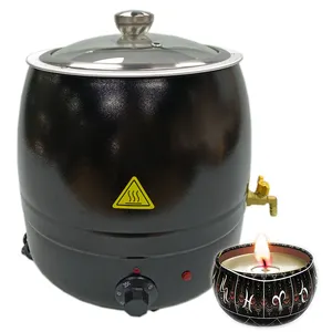 Black Color Large Size Wax Tart Melter Electric Candlel Making Kit Machine Electric Candle Wax Melter Melting Kettle Pot