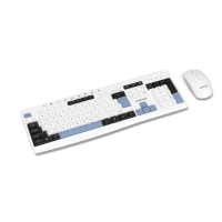 Combo de Teclado y Ratón Inalámbrico Delgado para Juegos OEM, Teclado Inalámbrico de Tamaño Completo de 2.4GHz, Ratón Óptico Inalámbrico para PC/Laptops con Windows