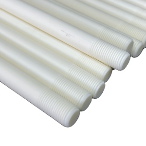 HUTO 99% varilla roscada de cerámica de alúmina para el campo fotovoltaico con varilla de cerámica de presión isostática - Product Image 1