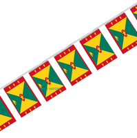 Guirlande de mini-drapeaux du Ghana pour la décoration de fêtes scolaires, salles de classe et événements sportifs