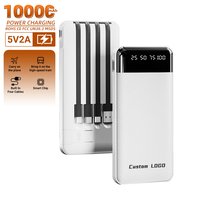Batterie Lipo haute capacité HYTO, Power Bank Slim 10000mah, chargeurs portables, logo personnalisé, 5V2A, Powerbank mobile