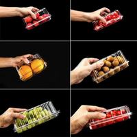 YITO PACK 125g 250g 500g geventileerde PLA bakjes met bovenafsluiting, fruitbak, milieuvriendelijke verpakking, biologisch afbreekbare PLA fruit clamshell