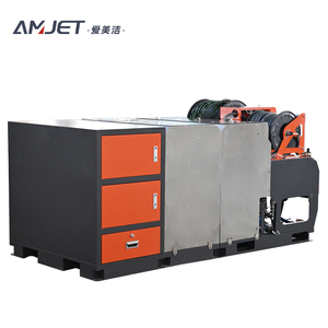 ماكينة تنظيف Amjet لإلغاء حجب الأنابيب 180bar 17gpm مع خزان مياه لتر وصندوق أدوات - Product Image 2