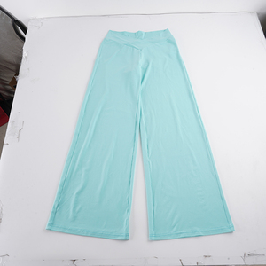 Pantalones de Yoga de Pierna Ancha de Color Sólido, Pantalones Deportivos de Cintura en V con Ajuste Relajado, Pantalones Casuales Básicos para Mujer - Product Image 2