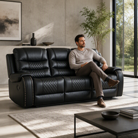 Canapé inclinable manuel zéro gravité de style Frank Luxury avec charge USB pour hall d'hôtel et salon