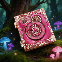 Nouveau design Magic Book Fidget Spinner Dice, dés rotatifs en métal pour Dungeons and Dragons