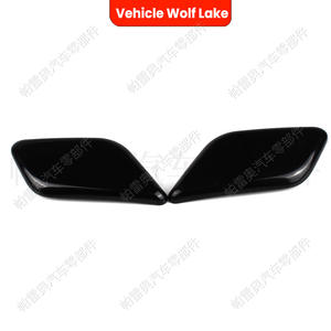 Cubierta de la tapa del limpiador de faros delanteros para vehículo Wolf Lake, embellecedor ABS para Volkswagen Tiguan 2008-2011, lado izquierdo y derecho - Product Image 1