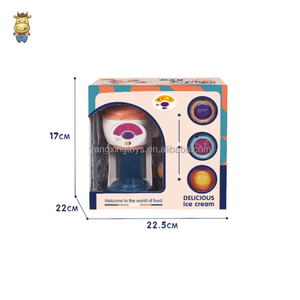 Ensemble de jouets pour machine à crème glacée électrique, cuisine d'imitation pour enfants avec lumière et son, fonctionne avec 2 piles AA, machine à dessert - Product Image 4