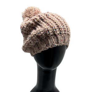 Meilleures ventes de bonnet à particules POM POM Bonnet de sport de style tendance avec motif en tricot uni et câble pour cadeau X'MAS - Product Image 1
