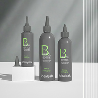 Bouteille Applicatrice Personnalisée en Plastique de 100ml, 120ml, 150ml, 180ml, 240ml Pour Huile Capillaire ou Coloration, Avec Bouchon Vissant