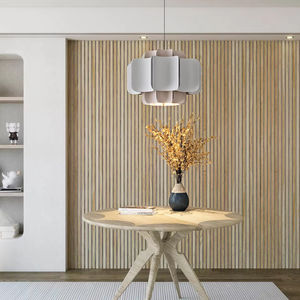 Paneles acústicos <span class=keywords><strong>de</strong></span> ceniza blanca <span class=keywords><strong>de</strong></span> altura completa Hanghe con certificado EUDR, pared <span class=keywords><strong>de</strong></span> <span class=keywords><strong>listones</strong></span> <span class=keywords><strong>de</strong></span> <span class=keywords><strong>madera</strong></span> con fieltro gris para separación acústica - Product Image 1