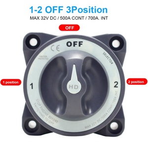 32V DC 500A 고전류 선택기 3 위치 차단 스위치 그레이 컬러 스위치 11003 - Product Image 3