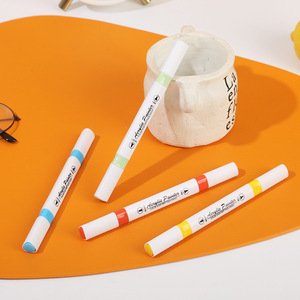 ปากกาอะคริลิคหัวคู่ TopTiger 24 สี แบบทึบแสง สำหรับเด็ก ระบายสี วาดภาพ สร้างสรรค์ DIY ปากกาเขียนแบบ - Product Image 2