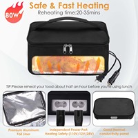 Mini réchauffeur électrique multifonctionnel portatif pour le récipient en verre trempé 12V 24V 110V 220V pour le RV d'hôtel de voiture de ménage