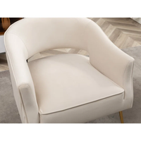 Mobilier italien moderne de loisirs de salon personnalisé direct d'usine canapé de relaxation chaises de loisirs beige clair