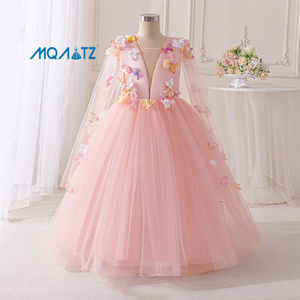 Robe de demoiselle d'honneur MQATZ, robe de princesse en tulle à fleurs, robe de bal pour enfants, robe de fête pour enfants, boutique pour enfants - Product Image 2
