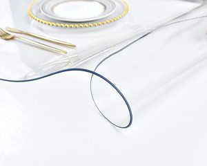 Khăn Trải Bàn PVC Tấm Phủ Bàn Trong Suốt Tấm Bảo Vệ Chống Dầu Chống Thấm Nước Bằng Nhựa Mềm 1.0Mm/1.5MM /2MM Cho Bàn Ăn - Product Image 4