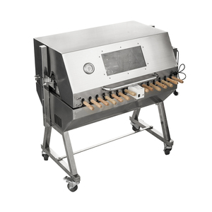 เตาบาร์บีคิวถ่านเหล็กพรีเมียม HDL07 พร้อมเตาไฟฟ้าสำหรับย่างหมูแบบหมุน ขาย - Product Image 1