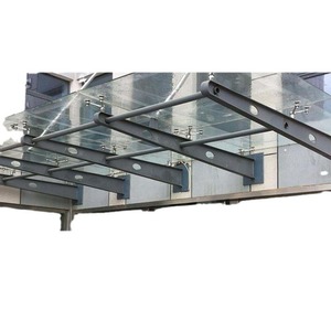 Steel Structure Rain <b>Canopy</b> H Beam Glass Claws Heavy Duty Structural <b>Roofing</b> Support Frame - Product Image 1