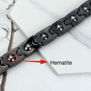 Pulsera de Energía Cuántica CAMAZ, Pulsera Magnética de Hematita con 18 Imanes, Joyería para el Cuidado de la Salud para Hombres - Product Image 4