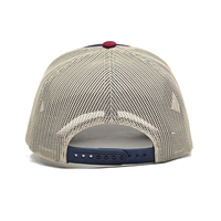 Gorras Deportivas Personalizadas al por Mayor, Modelo Snapshot 112, de Malla, con Logotipo Grabado en Cuero, de 5 Paneles, para Hombre