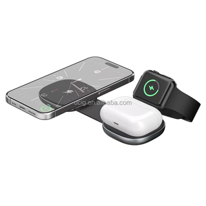<span class=keywords><strong>MINI</strong></span> 3 in 1 Wireless caricatore magnetico 15W pieghevole stazione di ricarica rapida per iPhone <span class=keywords><strong>Airpods</strong></span> e App Watch - Product Image 2