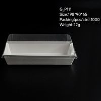 Boîtes d'emballage pour sandwich pliantes de qualité alimentaire en plastique PET transparent jetable personnalisé avec impression en relief marque HYHD