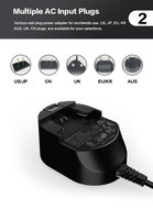 Alimentation électrique 5V2.5A 12V1.5A pour lampe LED, éclairage LED, bandes LED, chargeur 5V 6V 9V 12V 24V 1A 2A 3A, alimentation électrique, prise US