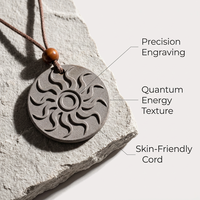 Pendentif Énergétique Bio Nano en Lave Volcanique à Haute Concentration d'Ions 2000-10000CC, Pendentifs Scientifiques Quantiques, Bijoux de Mode en Pierre, Fournitures de Soins de Santé