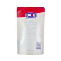 Sachet Doypack 500ml (16.9fl oz) en PET/NY/PE Blanc avec vernis brillant, couleurs bleu, rouge, blanc, 10 microns, pour liquide lessive bébé
