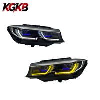 Ensemble de phares LED KGKB pour BMW Série 3 G20 320i 325i 2019-2022, projecteur laser, style Spoon, démarrage dynamique, Plug & Play