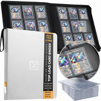 Álbum para Tarjetas con Cierre Superior y Logotipo Personalizado, Carpeta con Cierre Superior de 9 Bolsillos, 252 Ranuras, Álbum de Almacenamiento para Tarjetas Graduadas, Venta al Por Mayor