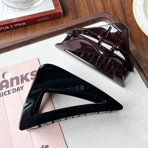 <span class=keywords><strong>Pince</strong></span> à cheveux grande taille en plastique style coréen 2026, creuse, triangulaire, <span class=keywords><strong>pour</strong></span> <span class=keywords><strong>chignon</strong></span> épais, accessoires capillaires <span class=keywords><strong>pour</strong></span> femmes - Product Image 3