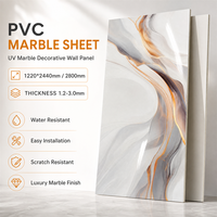 Panneau mural en PVC UV moderne, imperméable, ignifuge, résistant à l'humidité, antidérapant, insonorisant, imitation marbre, pour appartement, salle de sport, hôpital