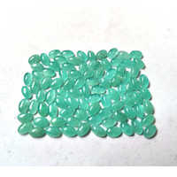 Lot de cabochons ovales en amazonite naturelle, pierres précieuses brutes, 20-45mm, couleur verte, effet de jeu de couleurs, certifiées par un tiers, pour la fabrication de bijoux, 100g