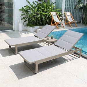 Chaise longue en rotin pour l'extérieur <span class=keywords><strong>Piscine</strong></span> extérieure Lit en rotin <span class=keywords><strong>Terrasse</strong></span> Villa Cour Loisirs Lit de plage en alliage d'aluminium - Product Image 1